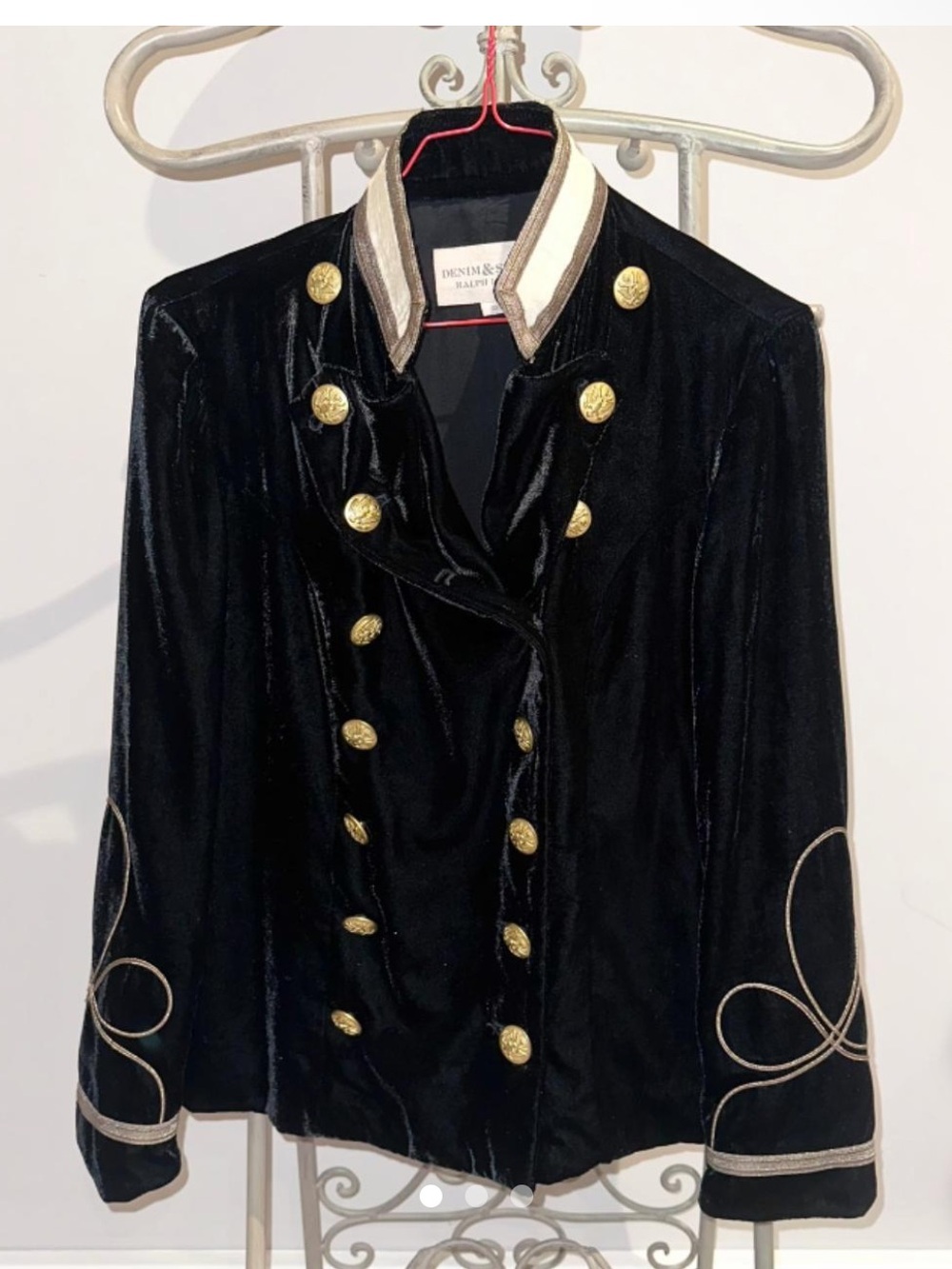 Vintage Denim & Supply Ralph Lauren velvet military jacket - Picture 4 of 6